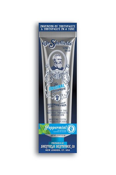 Dr. Sheffield's Pasta de dinti fara fluor cu menta, 88ml - Dr. Sheffields