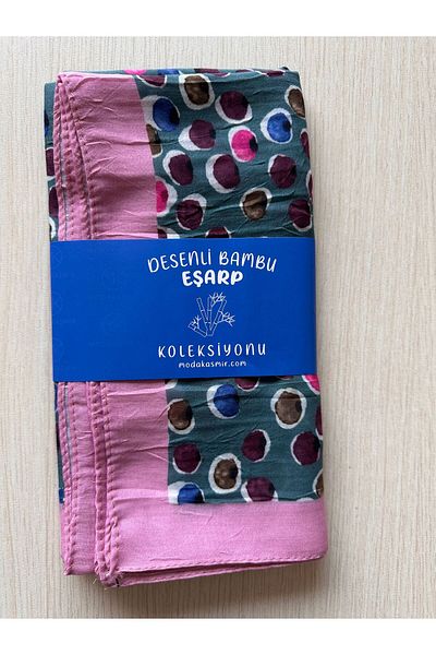 Modakaşmir Moonlit Pattern Bamboo Scarf