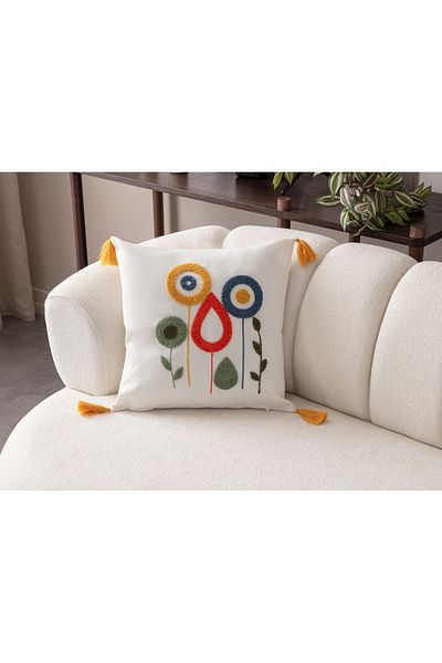 SWITA Husa de perna din in brodat Seria Comfort 43x43 cm