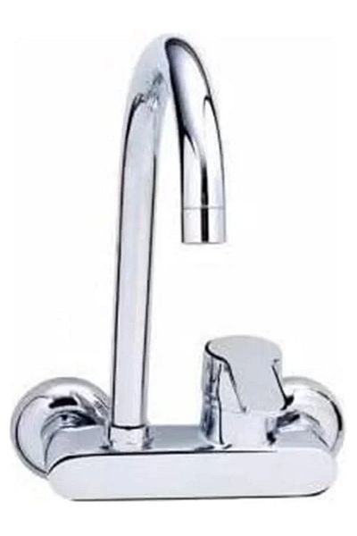 100% Turkish Design Wall Open Close Kitchen Faucet