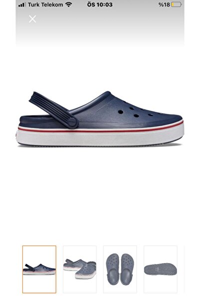 rabellashoes rabella crok unısex yazlık lacivert renk terlik