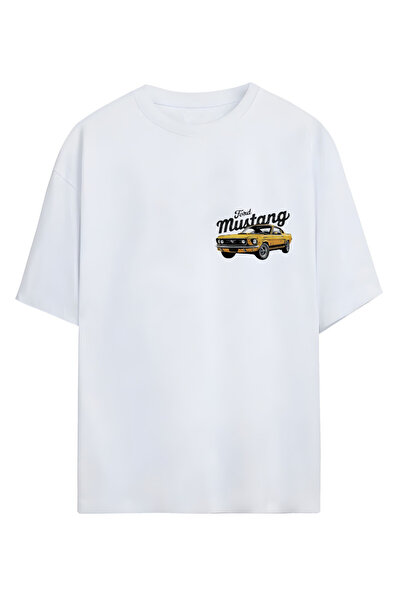 MAGORS فينتاج موتورز - تي شيرت كبير الحجم