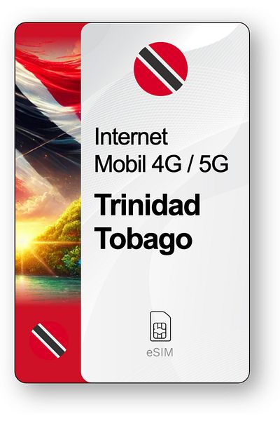 netSIM eSIM Internet Trinidad and Tobago, valid for 30 days, 20 GB traffic