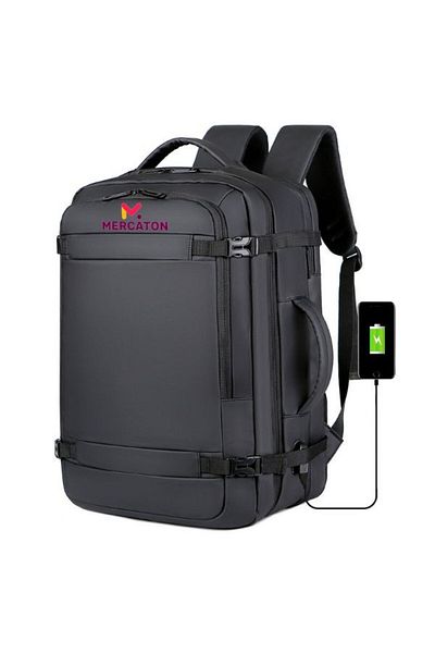 JollyMag Mercaton expandable backpack, compatible with laptops up to 17.3", 29L - 39L, USB Port, Waterproof