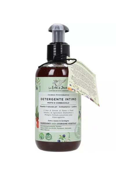 Le Erbe di Janas Gel intim cu mirt si iarba neagra, 200ml - Erbe di Janas