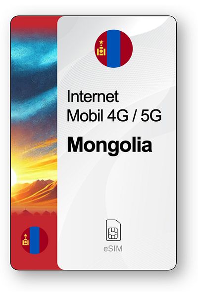 netSIM eSIM Internet Mongolia, valid for 30 days, 5 GB traffic