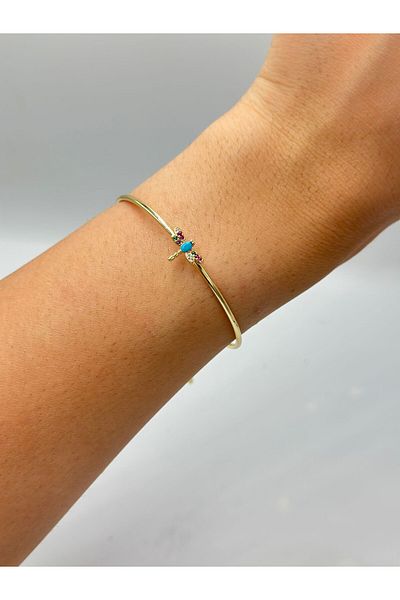 MyladyAccessoriess Colorful Dragonfly Detail Steel Handcuffs