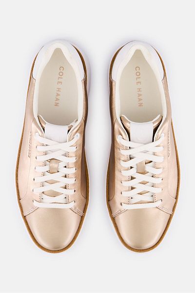Cole Haan Women Medium Gp Topspin Lace Up Casual Shoes, Bronze