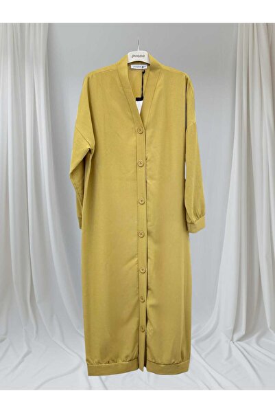 Puane Full Buttoned Comfortable Fit Spring Tunic Cardigan 10696