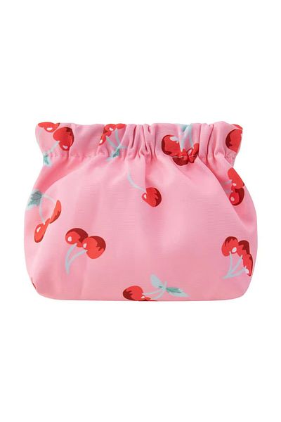 synshop Cherry Makeup Pad Cosmetic Travel Case Organizer Organizer Magnetic Closure 13X13Cm