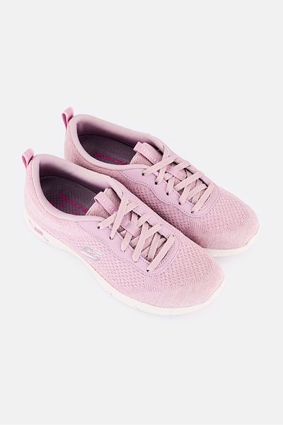 SKECHERS Women Lavish Wish Arch Fit Lace Up Outdoor Shoes, Dusty Purple