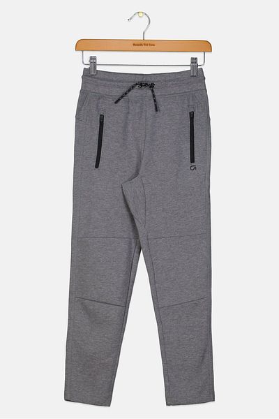 GAP Kids Boy Plain Drawstring Training Sweatpants, Grey