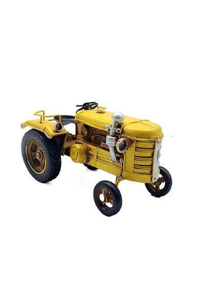hediyeconcepti Decorative Metal Tractor Ornaments Home Living Room Tv Cabinet Desktop Office Decoration
