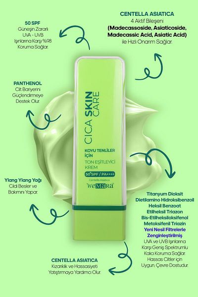 Mara Wemara Tone Equalizer Face Care Cream 50 Spf 50 ml