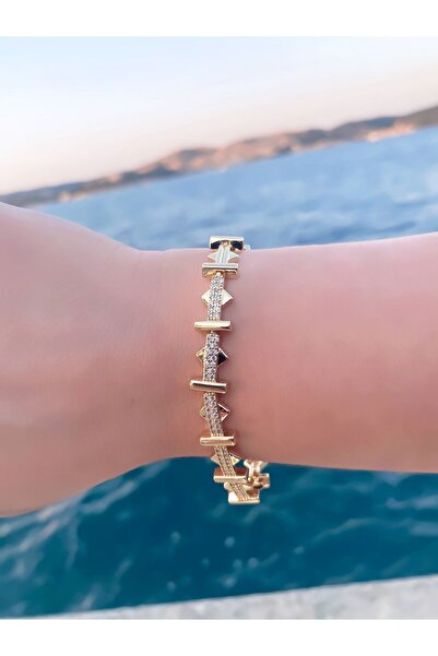 ECEMSEL سوار ذهبي مرصع بالأحجار