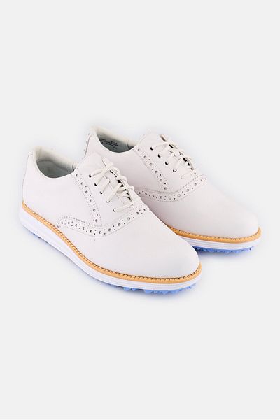 Cole Haan Women Medium OG Shortwing Golf Lace Up Casual Shoes, White