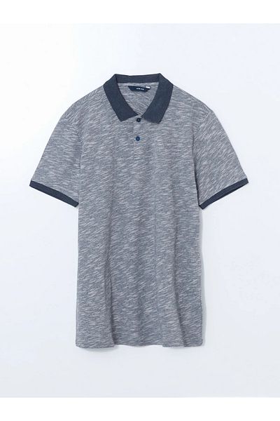 LC Waikiki Polo Neck Patterned Men's Pique T-Shirt
