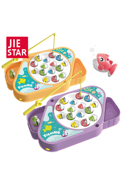 unbranded Fishing Game Toy with Rotating Musical Magnetic Fish