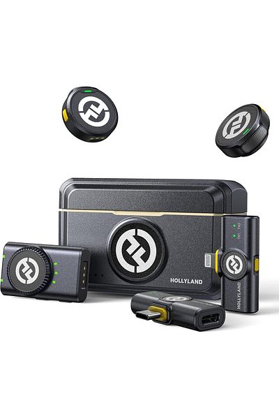 HollyLand Lark M2 Wireless Microphone For Iphone, Android And Camera, White And Black