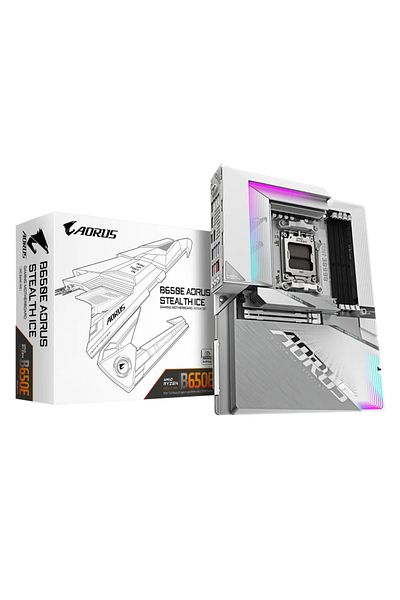 Gigabyte Motherboard GIGABYTE B650E AORUS STEALTH ICE, AM5, AMD B650, ATX