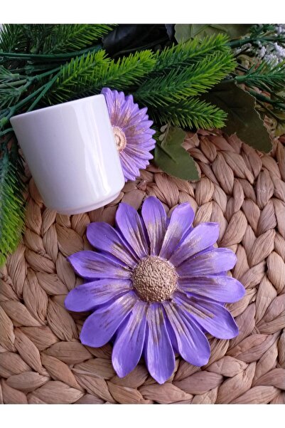 Mutlu Papatya çiçek fincan El Yapımı Seramik Çiçek Bardak Altlığı