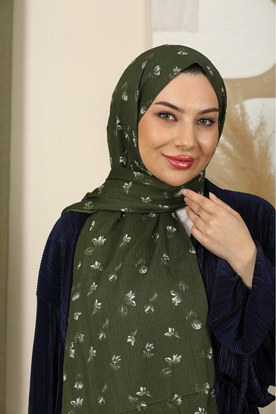 WOHOME Mini Patterned Gathered Shawl-Ironing Light Structure, Special Texture That Breathes Air, Large Size, Thin and Delicate