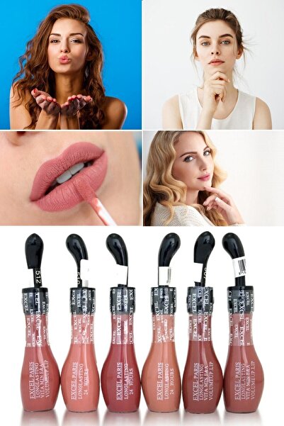 KAİZEN A Serisi 6 Adet Kırmızı Ve Kahve Tonlarında Mat Armut Ruj