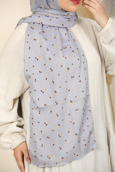 WOHOME Mini Patterned Gathered Shawl-Ironing Light Structure, Special Texture That Breathes Air, Large Size, Thin and Delicate