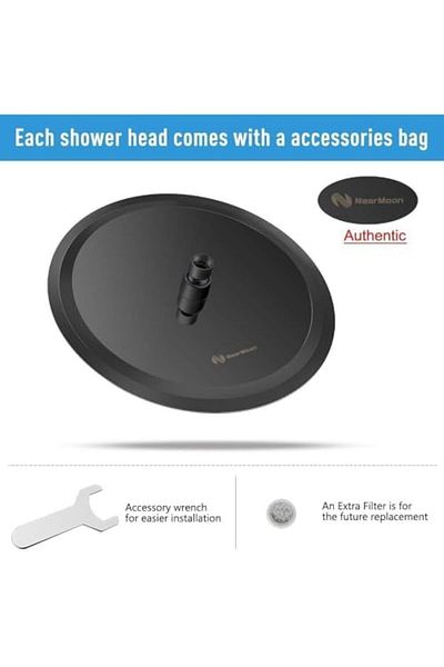 fitto 12-inch Matte Black Stainless Steel Rainfall Shower Head