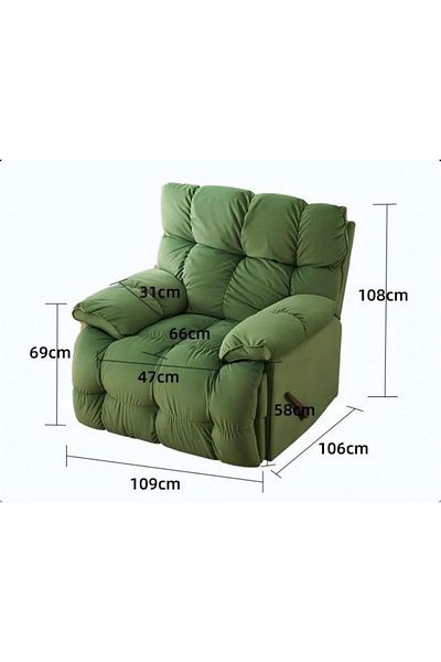 toys yard Relaxing chair - Comfort chair - Office chair - Luxurious velvet - Rocking to reduce stress - Leg rest - Body-hugging design