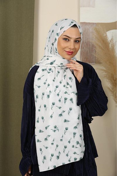 WOHOME Mini Patterned Gathered Shawl-Ironing Light Structure, Special Texture That Breathes Air, Large Size, Thin and Delicate