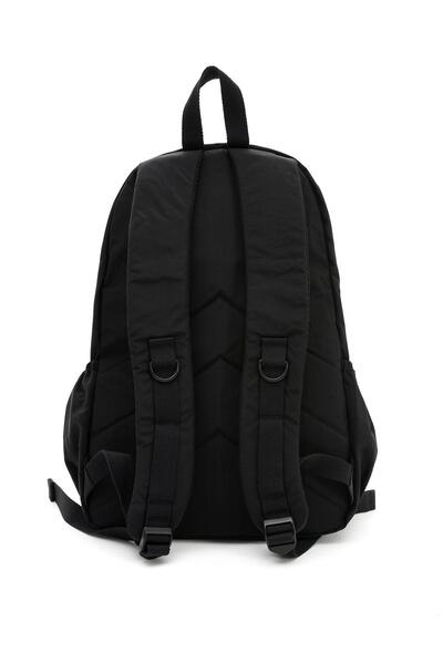 H&D COLLECTİON Unisex Water Resistant Crinkle Fabric Multi-Eye Large Size Navy Blue Color School and Backpack 3015