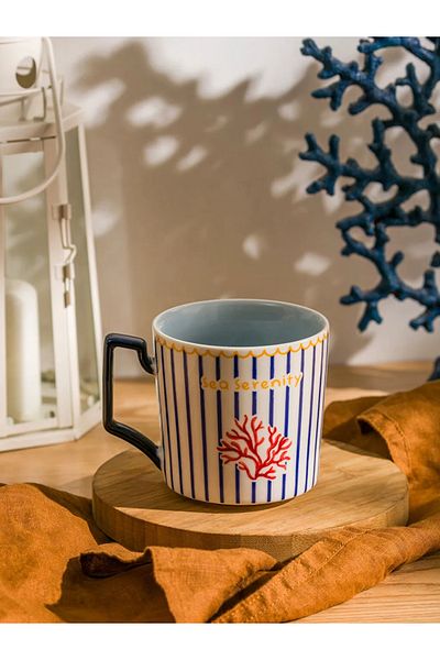 LC Waikiki Lcw Home Mixed Printed Porcelain Mug 320 ml