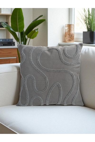 nunuteks evinizi renklendirin Bohemian Style Punch Embroidered Throw Pillow Case |   43X43Cm