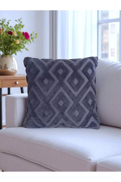 nunuteks evinizi renklendirin Bohemian Special Design Wellsoft Throw Pillow Cover |   Double Sided 43X43 cm - Anthracite