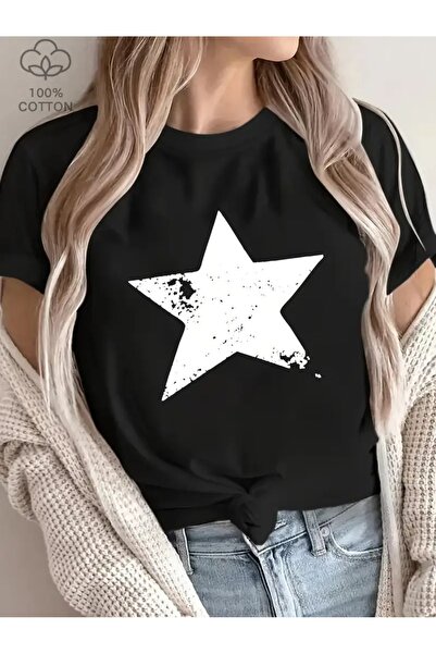 CLASİVA Shining Star Season Product Stylish Modern Design Printed Women's Uni...