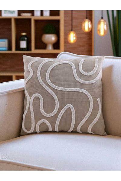 nunuteks evinizi renklendirin Bohemian Style Punch Embroidered Throw Pillow Case |   43X43Cm