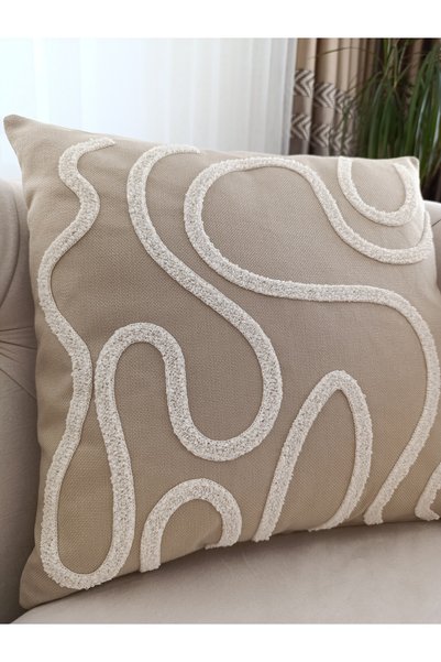 nunuteks evinizi renklendirin Bohemian Style Punch Embroidered Throw Pillow Case |   43X43Cm