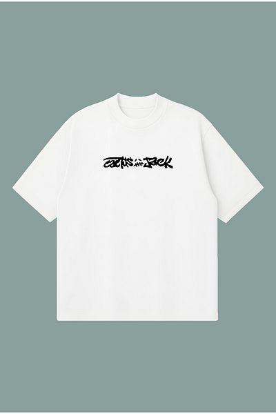 PURE POWER Cactusj Graffiti Boxy Fit Oversize Unisex Tshirt – Printed T-Shirt |   Streetwear
