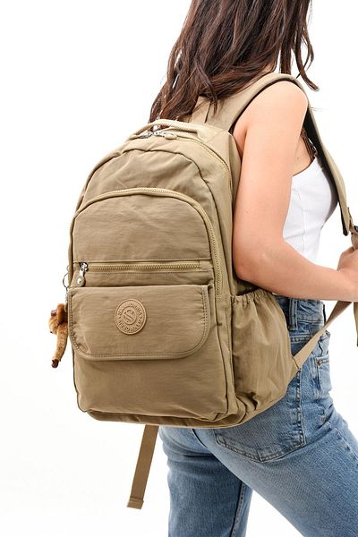 H&D COLLECTİON Unisex Water Resistant Fabric Large Size School Travel Backpack with Laptop Compartment 3012