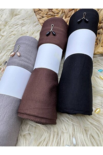 LA SEFA Χτενισμένο βαμβακερό σάλι 3 τεμαχίων