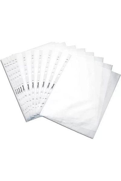 shop 479915 Pocket File A4 11 Holes (100 Pcs) Frosted