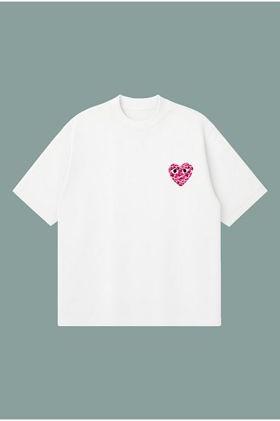 PURE POWER Comme Des Garçons X Bape Pink Boxy Fit Oversize Unisex Tshirt – Printed T-Shirt |   Streetwear
