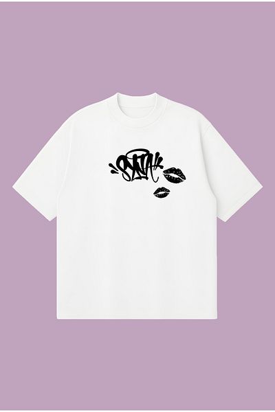 PURE POWER Synaworld Two Kisses Boxy Fit Oversize Unisex Tshirt – Printed T-Shirt |   Streetwear
