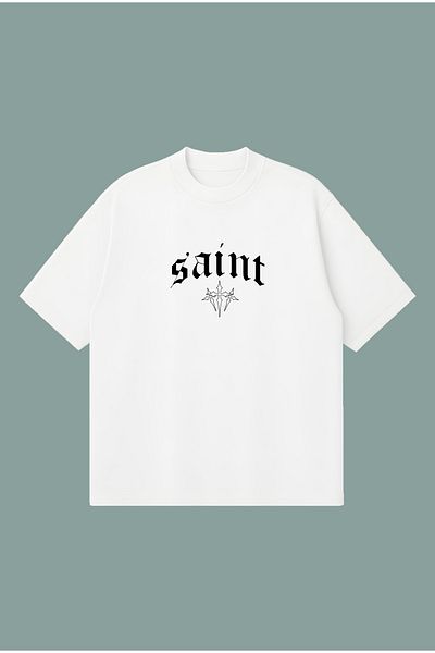 PURE POWER Saint X Chrome Hearts Boxy Fit Oversize Unisex Tshirt – Printed T-Shirt |   Streetwear
