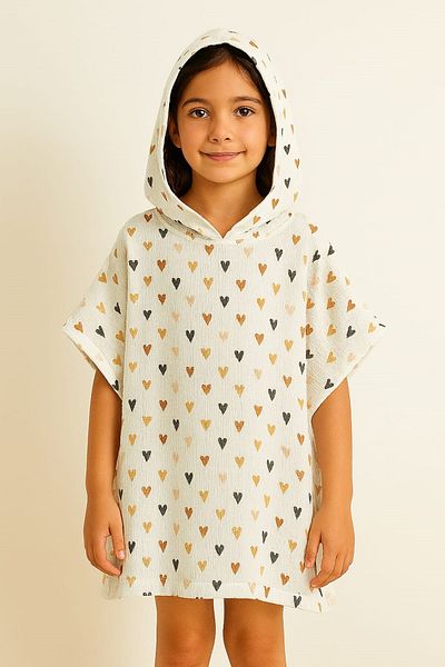 Tly Home Textiles Muslin Poncho (6-8 Years)