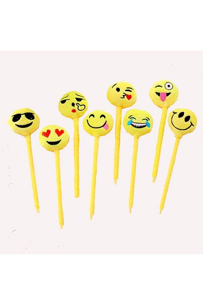 ForWhat Plush Emoji Style Pen for Bureau Home Office Gift
