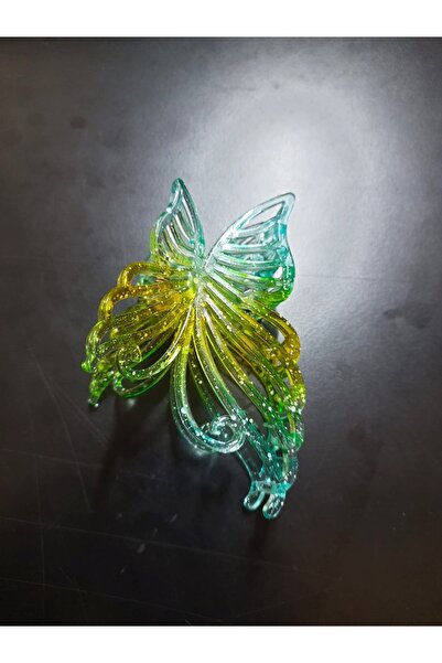 ForWhat Agrafă de păr model caracatiță cu motiv fluture cu blocare dublă de c...