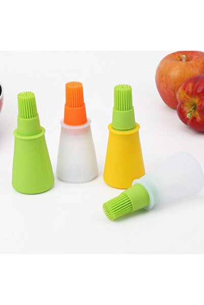 Alife Perie din silicon pentru sos de ouă cu recipient pentru birou, acasă, birou, bucătărie