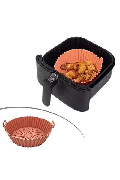 ForWhat 20cm Silicone Heat Resist Washable Oven Baking Tray Oval Baking Mat for Office Home Office Kitchen